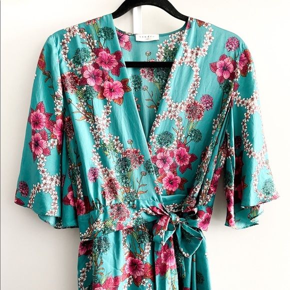 Sandro Dresses & Skirts - SANDRO Silk Kimono Wrap Dress